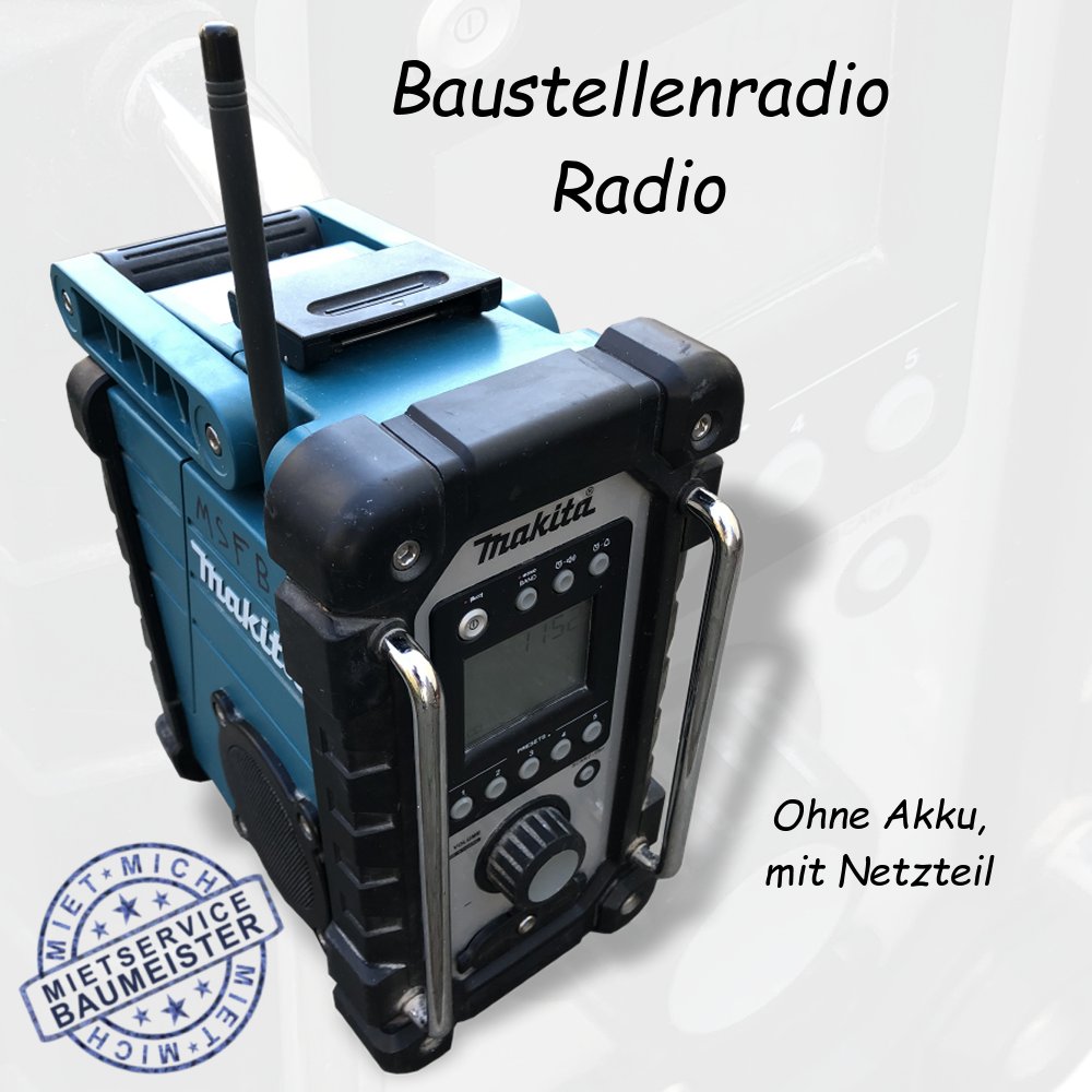 Baustellenradio Radio zu vermieten mieten