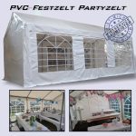 Premium Festzelt Bierzelt Zelt PVC 6x3m zum mieten